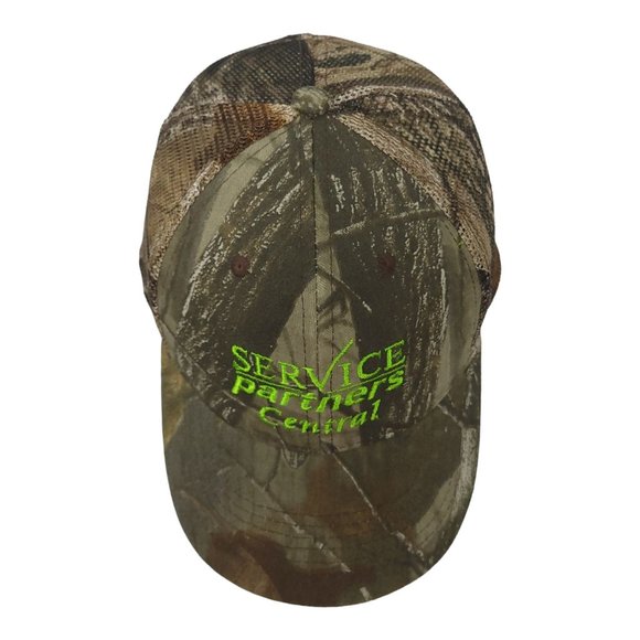 Service Partners Central Realtree Mesh Strapback Cap Trucker Owens Corning Hat - Picture 6 of 12